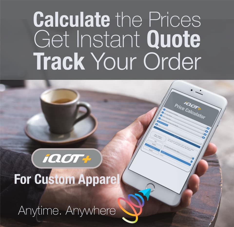 IQOT -  Instant Qoutation & Order Tracking system, Custom Apparel Calculator